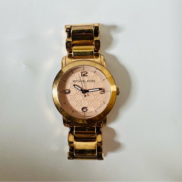 Gold & Pink Michael Kors Watch - Picture 2 of 12